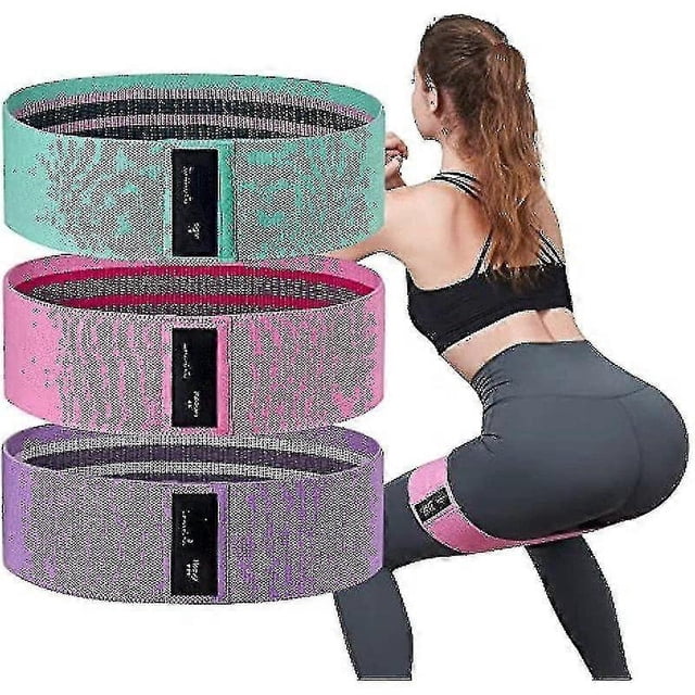 Bandas de resistencia para piernas y glúteos, bandas de cadera y glúteos de 3 niveles para ejercicios de sentadillas, set de bandas de glúteos de 3 niveles, regalo para mujeres