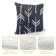 thumbnail image 4 of Qinduosi and White Arrows Print Geometric Canvas Square Throw Cushion Cover Pillow Covers Cases for Couch Sofa Home Decor with Hidden Zipper Closure Only Cover White, 4 of 5