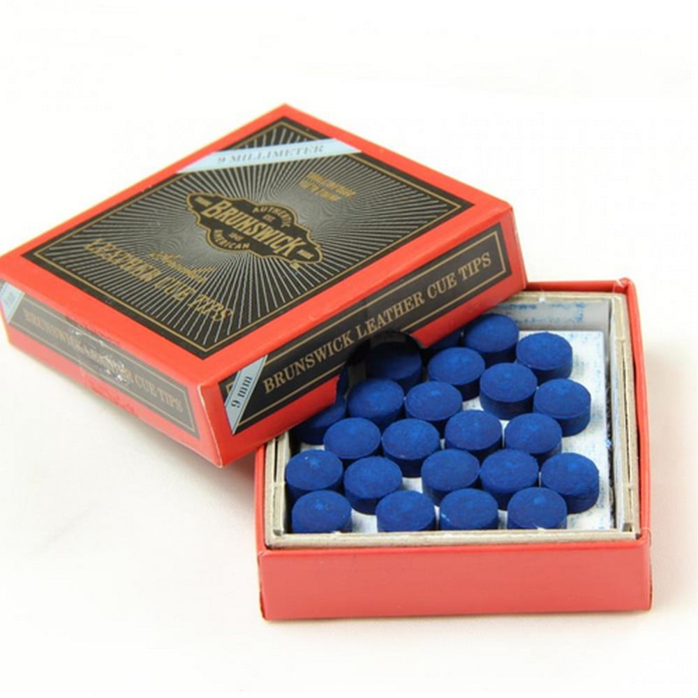 Brunswick Leather Pool Cue Tips (Pack of 50)