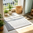 thumbnail image 5 of SLYNSHome Floor Rug Cotton Bordered Rectangular Mat With Non Slip Backing, Soft Absorbent Machine Washable Carpet For Bathroom Kitchen Laundry Indoor Home Decor, 5 of 7