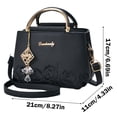 thumbnail image 3 of Faraee Fashion Purses and Handbags for Women Crossbody Shoulder Top Handle Satchel Jeweled Pendant Business Small Work Tote Bags Green, 3 of 4