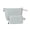 Grey, variant on UNIWELL 2 Pack Makeup Bag , Large Small Travel Toiletry Bag, Canvas Cosmetic Pouch with Metal Zipper Grey