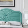 thumbnail image 6 of Headboard, King Size, Velvet, Blue, Modern Contemporary Urban Design, Bedroom Master Guest Suite, 6 of 10
