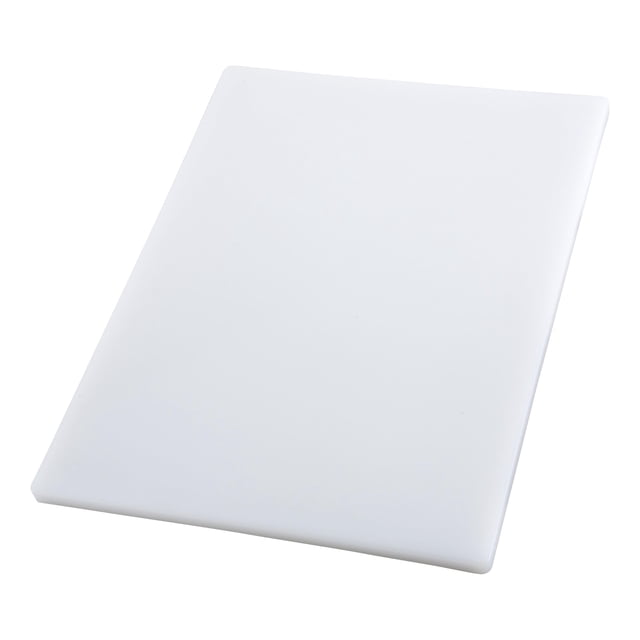 Tabla de cortar Winco 30 x 46 x 2 cm blanca de alta resistencia