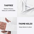 thumbnail image 5 of YUCOLEN Men's UPF 50+ Long Sleeve Active Hoodie Shirts Sun Protection Lightweight Quick Dry Sport Tops White L, 5 of 6