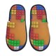 thumbnail image 1 of Fotbe Colorful Building Blocks A Pantuflas Peludas para Mujer con Estampado, Zapatillas de Peluche, Zapatos de Invierno para Casa, Uso Interior y Exterior-Medium, 1 of 8