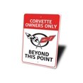 thumbnail image 4 of Corvette Owners Only Novelty Decor, Metal Wall Sign - 10x14 Inches, 4 of 4