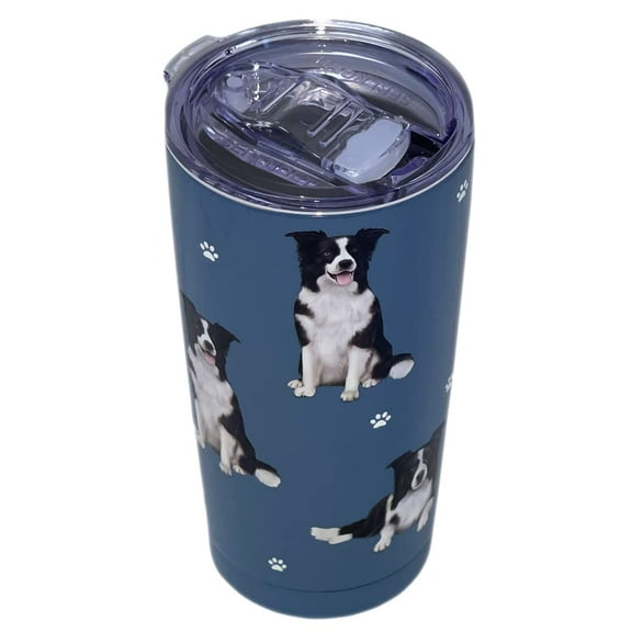 SERENGETI 20 Oz Stainless Steel Border Collie Tumblers Vacuum Insulated Travel Mug