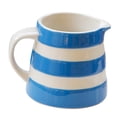 thumbnail image 4 of Apto para lavavajillas, taza de con rayas blancas y azules de cerámica, taza para leche, oficina en hogar S perfecl Taza blanca con rayas azules, 4 of 8