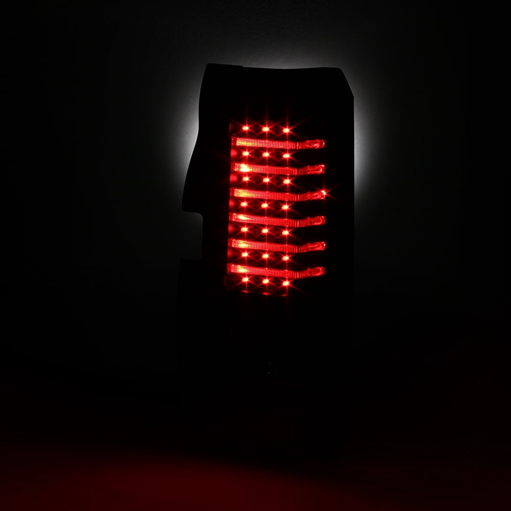 AKKON - For 2006-2010 Hummer H3 SUV Black Bezel Full LED Tail Brake Light Lamps Assembly Pair LH+RH