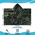 thumbnail image 2 of Math Equations Glowing Green Pattern Hooded Bath Towel，60"x35" for Ages 3 To 12 Kids, Quick Dry Lightweight Soft Microfiber Hood Beach Towel Cover Up for Kids, 2 of 7