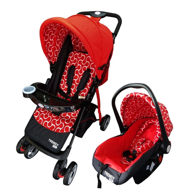 Carriola con Portabebe Trendy Kids Maxy Rojo