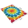 thumbnail image 4 of Colorful Rainbow Tie Dye Spiral Pattern Blanket,Comfortable Soft Flannel Throw Blanket,All Season,Warm Lightweight Blankets for Sofa Bed Couch Living Room Chair,40"x50", 4 of 4