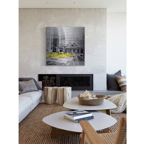 "The Rush" Painting Print on Brushed Aluminum