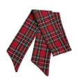 thumbnail image 3 of Christmas Wreath Sash for Front Door Red and Green Buffalo Check Plaid Wreath Sash for Embroidery Monogram, Garland Ribbon Accessories, Xmas Party Yard Doorway Indoor Outdoor Wall, 3 of 10