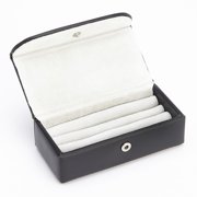 Royce Leather Men's Mini Cuff link Box Black