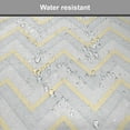 thumbnail image 7 of Grey Chair Seating Cushion Set of 6, Vintage Chevron Pattern with Pale Pastel Colors Zig-zag Inverted V-Shaped Image, Seat Pads for Office with Anti-slip Backing, 16"x16", Yellow Grey, by Ambesonne, 7 of 7