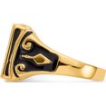 thumbnail image 3 of 14K Yellow Gold Men's Masonic Enameled Ring (Size 10) Made In United States y1594m, 3 of 5