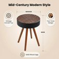 thumbnail image 2 of Ciphrias 22.05 Inch Round Side Table with Solid Wood Legs for Living Room, 2 of 7