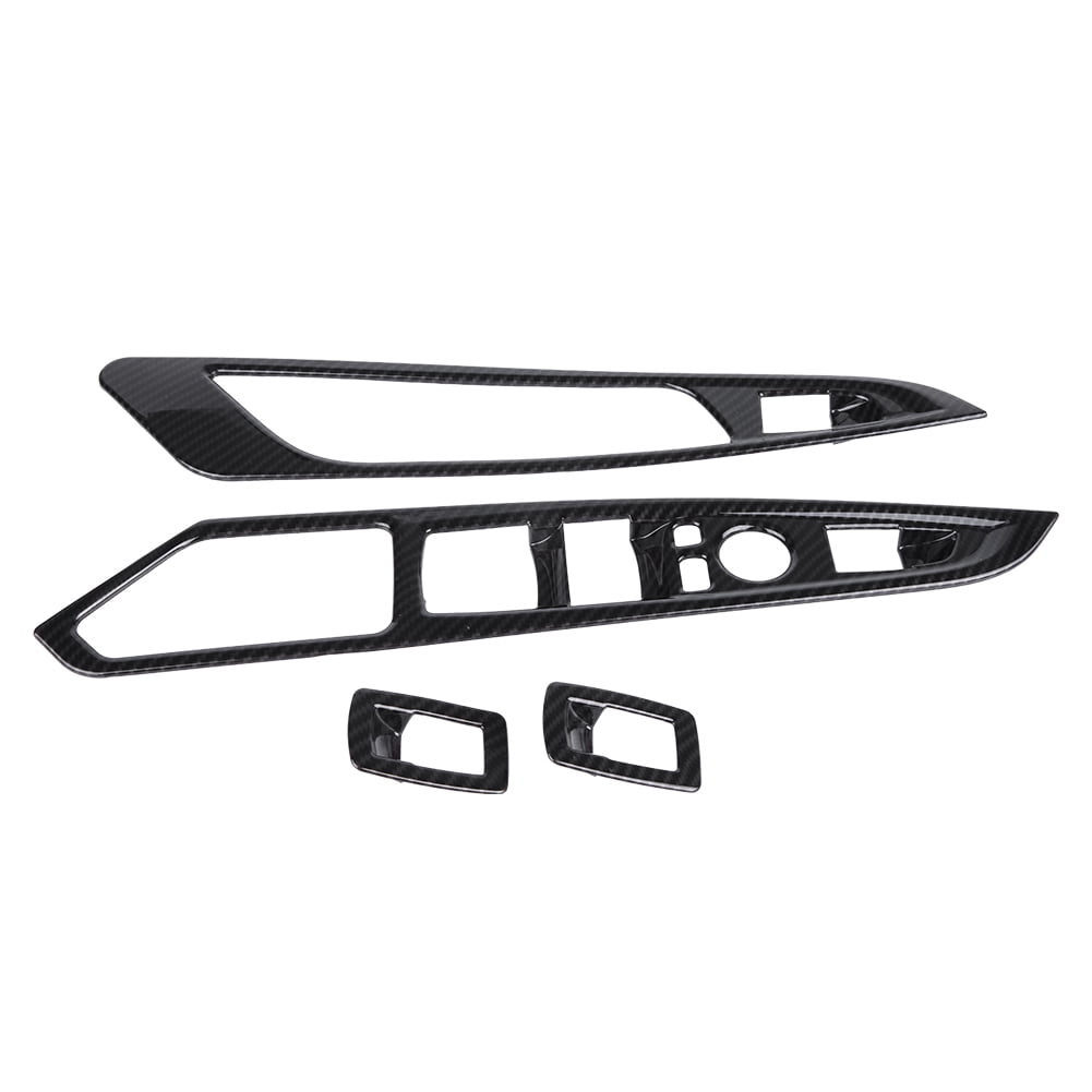 Covers Boutons Fenêtre Fibre Carbone Pour BMW X5 F15 / X6 F16 - 4 Pièces - Auto-Adhésifs