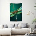 thumbnail image 2 of Creowell Dragonfly Jewelry Illustration Wall Hanging Tapestry 100% Polyester 40*60in, 2 of 6