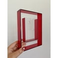 thumbnail image 4 of YIGSECU Modern Acrylic Picture Photo Frame Holder Clear and Colored Acrylic Photo Storage Frame, 4 of 20