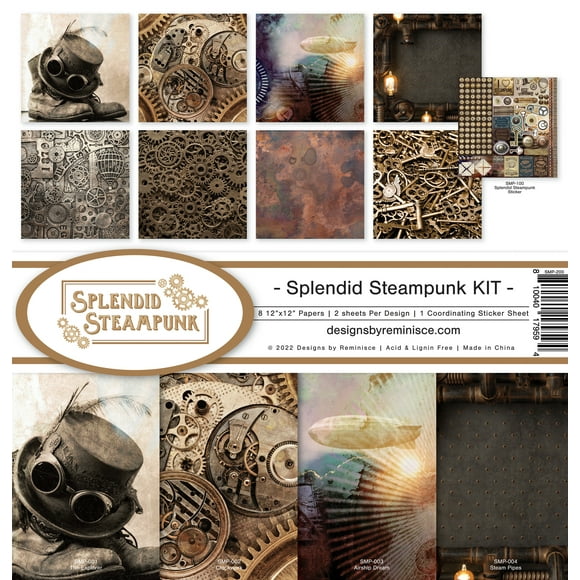 Reminisce Collection Kit 12"X12"-Splendide Steampunk
