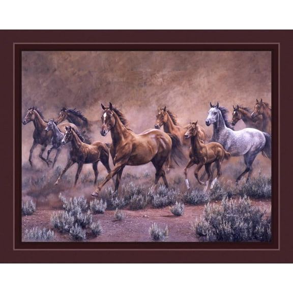 Handmade Tapestry "On the Move Horse Panel”