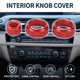 thumbnail image 2 of Cubierta de perilla de medios AC, trim interior para BMW 1 2 3 3GT 4 Series F20 F22 F30, aleación de aluminio, roja, 3 piezas, 2 of 6