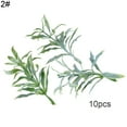 thumbnail image 7 of SPRING PARK 10Pcs Artificial Glitter Fern Leaves Stems Christmas Ornaments Xmas Wedding Decor, 7 of 7