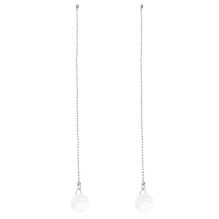 

Yuan 2pcs Light Pull Rope Universal Chain with Crystal Balls Cord Controller for Ceiling Fan Pendant Lamp