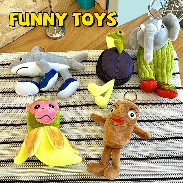 5PC Limited Edition Italian Brainrot Plush Toy , Cute Home Decorations, Soft & Snuggly, Ai Italian Animals Tots Version Scale Plush, Birthday Present 5.9in