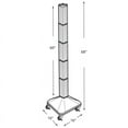 thumbnail image 2 of Azar 60"(H) x 4"(W) x 4"(D) Standard Interlocking Pegboard Display Tower Black 700226-BLK, 2 of 5