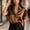 Brown, variant on Women's Sexy Satin Leopard Print Blouse with Button Front – Elegant Contrast Trim Collar Short Sleeve Work Top Red，S