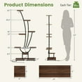thumbnail image 3 of Gymax 62'' Tall 8-Tier Corner Metal Plant Shelf for Multiple Plants Living Room Balcony, 3 of 8