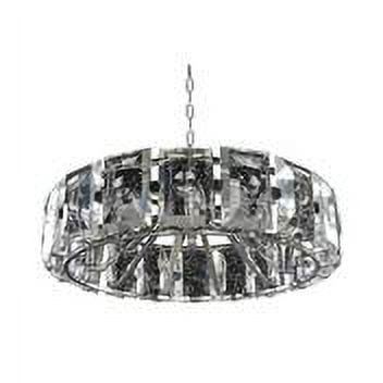 Kalco 390454SL Giada 30" 9 Light Pendant in Stainless Steel,