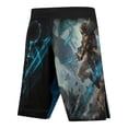 thumbnail image 2 of Raven Fightwear Men's Cybernetic Fujin God of Wind MMA Shorts BJJ Black, 2 of 3
