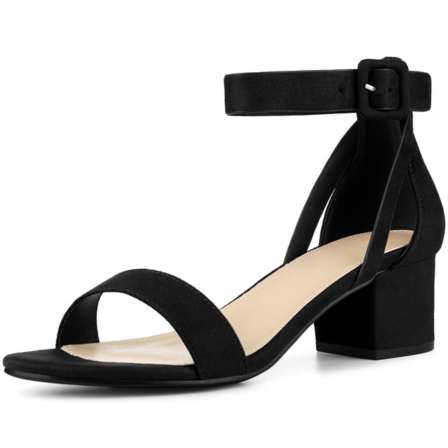 Sandalias De Tacón Grueso Con Correa Tobillo Perphy Para Mujer Negro US 8/UK 6/EU 39