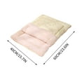 thumbnail image 3 of Winter Warm Pet Bed - Cozy Dog Bed for Small Dogs & Cats, Reversible Fleece Mat, Machine Washable Bunny Pattern, 3 of 9
