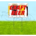 thumbnail image 1 of Craft Beer (18" X 24") Yard Sign, Includes Metal Step Stake, 1 of 6
