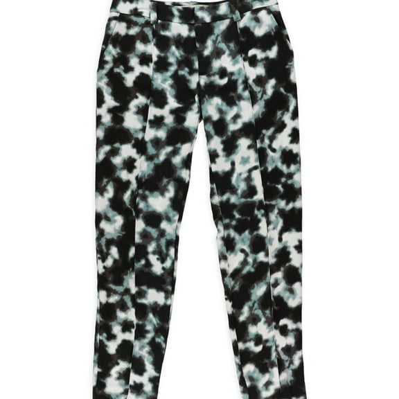 Rachel Roy Womens Tie Dye Casual Trouser Pants, Black, 0
