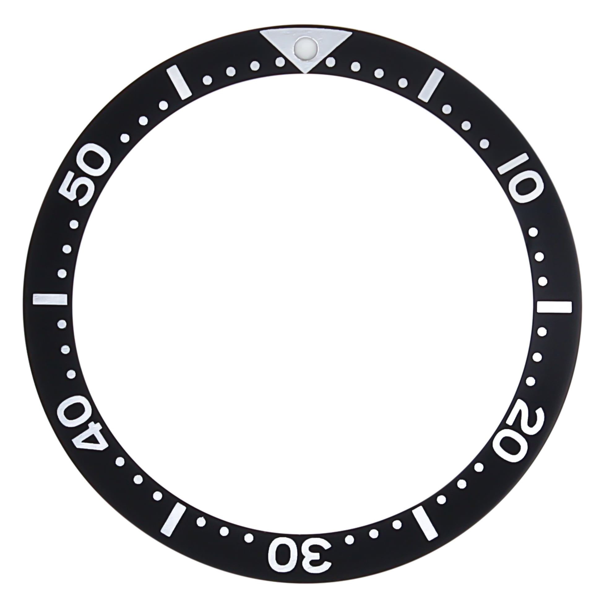Ewatchparts REPLACEMENT BEZEL INSERT FOR SEIKO DIVER WATCH BLACK