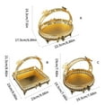 thumbnail image 3 of Kitchen Fruit Basket Metal Snacks Serving Tray Cookie Cakes Platter 5 Liter Easy To Clean For Entertaining Guests, 3 of 8