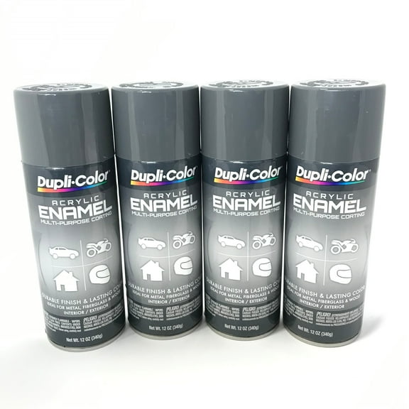 Duplicolor DA1612 Machinery Gray Acrylic Enamel Multi-Purpose Coating - 12 oz Aerosol - 4 PACK