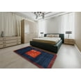 thumbnail image 4 of Ahgly Company Indoor Rectangle Contemporary Deep-Sea Blue Abstract Area Rugs, 2' x 5', 4 of 6