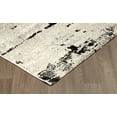 thumbnail image 3 of 8' x 11' Abstract Modern Contemporary Cream Anthracite Rug, 3 of 7