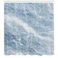 thumbnail image 3 of Ambesonne Marble Print Shower Curtain, Blue Geography Stone, 69"Wx84"L, Pale Blue White, 3 of 3
