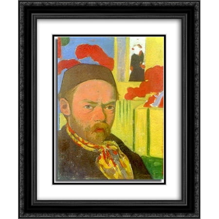 Meijer de Haan 2x Matted 20x24 Black Ornate Framed Art Print 'Self-Portrait'
