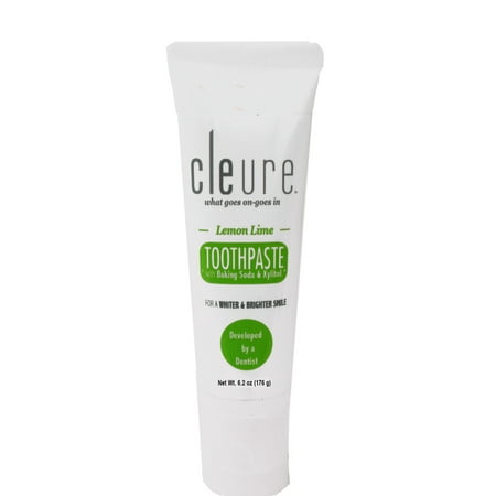 Cleure Toothpaste Mint-Free, Lemon/Lime - 6.2 oz - SLS-Free, (Best Toothpaste Without Sls)