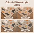 thumbnail image 7 of Design&I 8'x10' Washable Area Rug Beige Orange Whimsical Halloween Themed Design Charming Autumn Motifs with Playful Cats for Dining Room, Large Office, Lounge, Snag-Free, 7 of 7